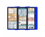 WhiteCoat Clipboard® Trifold - Blue Critical Care Edition